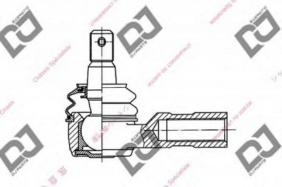 DJ PARTS de1083 -  Наконечник поперечной рулевой тяги